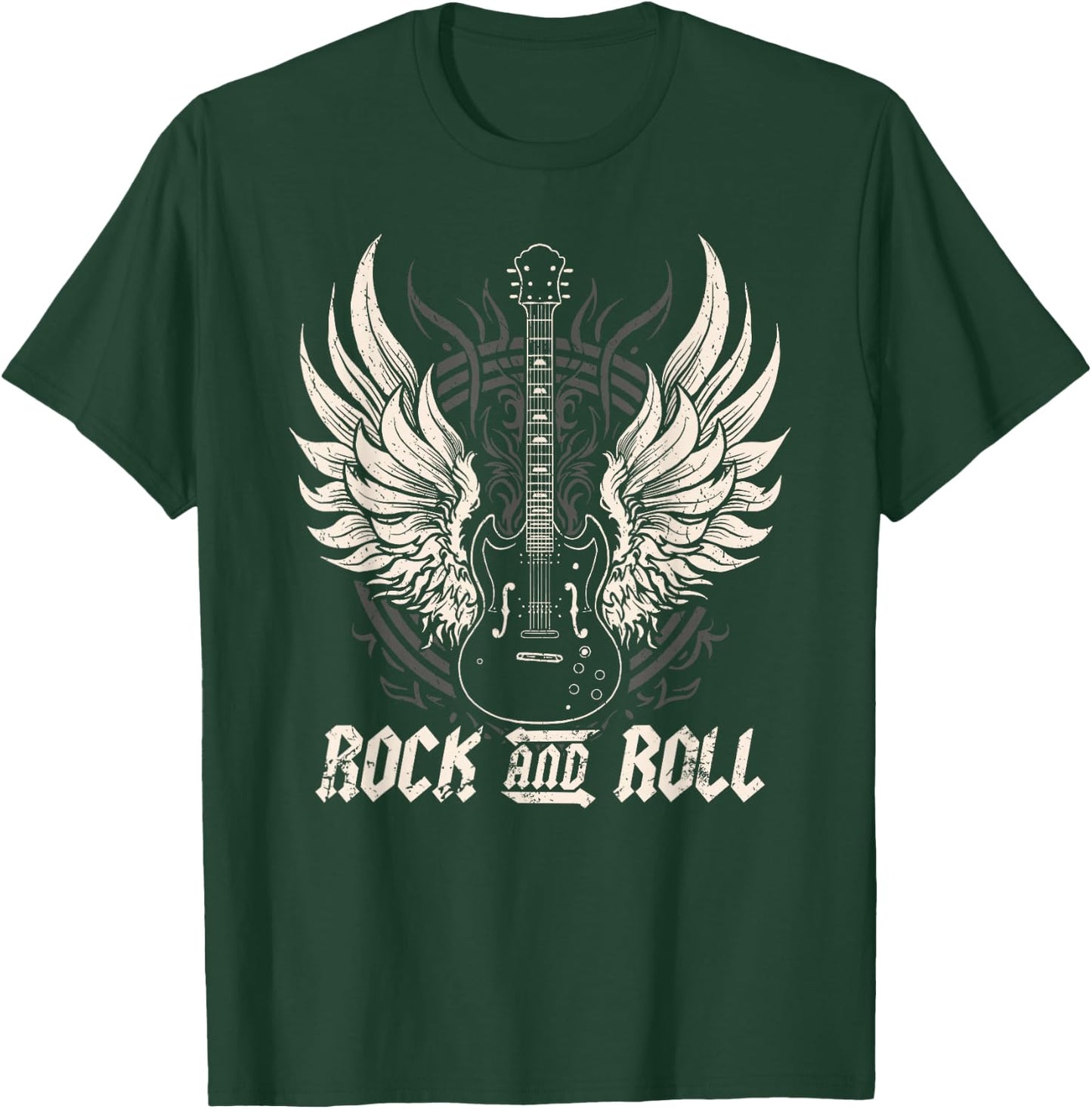 Rock and Roll Guitar Vintage ROCK Music T-Shirt - T-Shirt | Forest