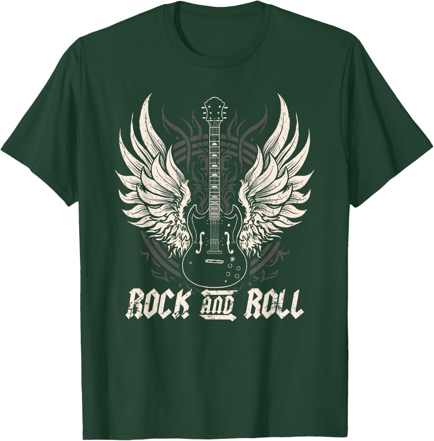 Rock and Roll Guitar Vintage ROCK Music T-Shirt - T-Shirt | Forest