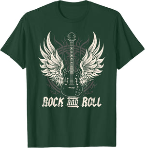 Rock and Roll Guitar Vintage ROCK Music T-Shirt - T-Shirt | Forest