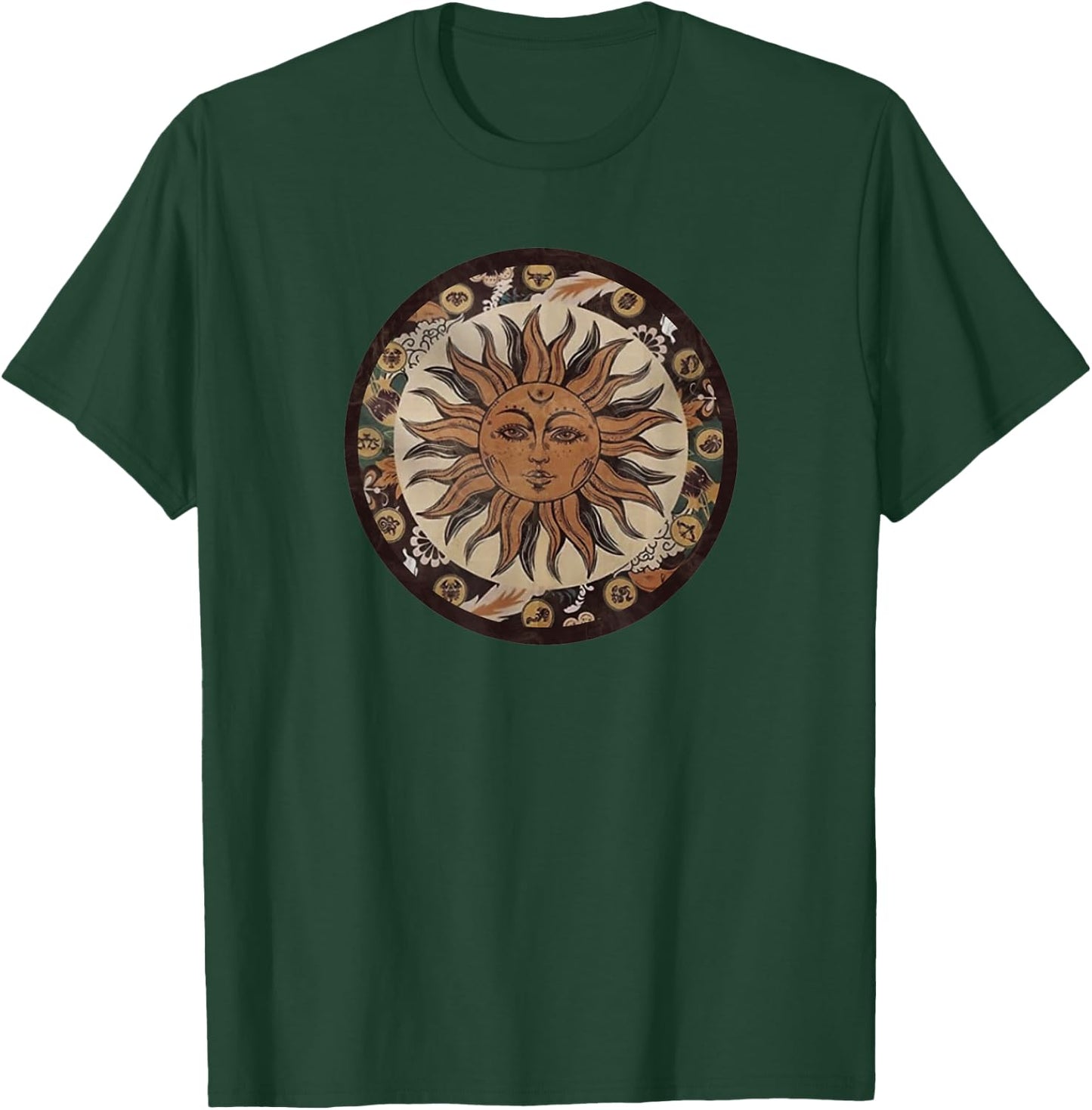 Inca Mexican Sun God T-Shirt - T-Shirt | Forest