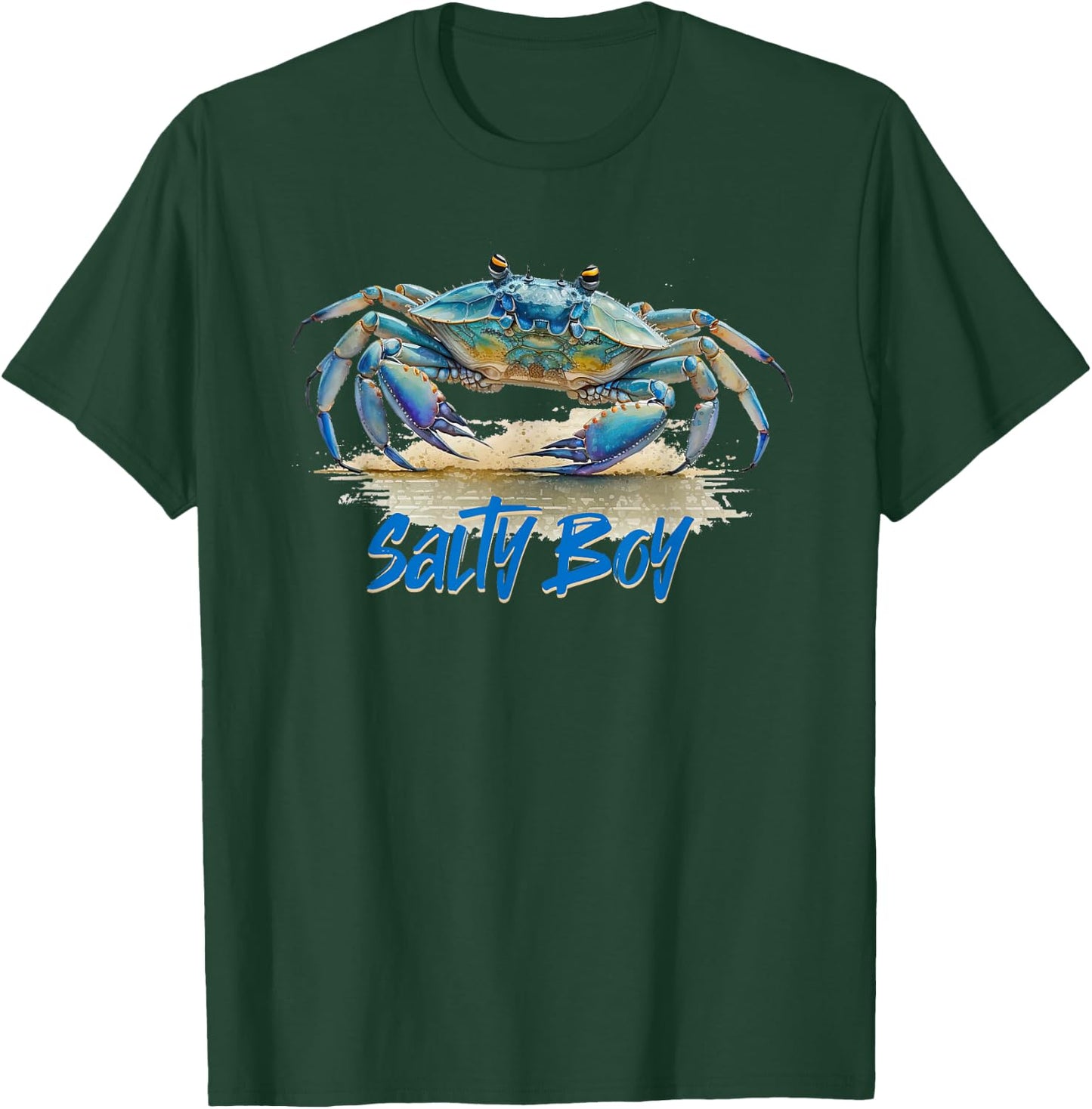 Salty Boy Salty Attitude Funny Fishing Crab Fishing Salty T-Shirt - T-Shirt | Forest