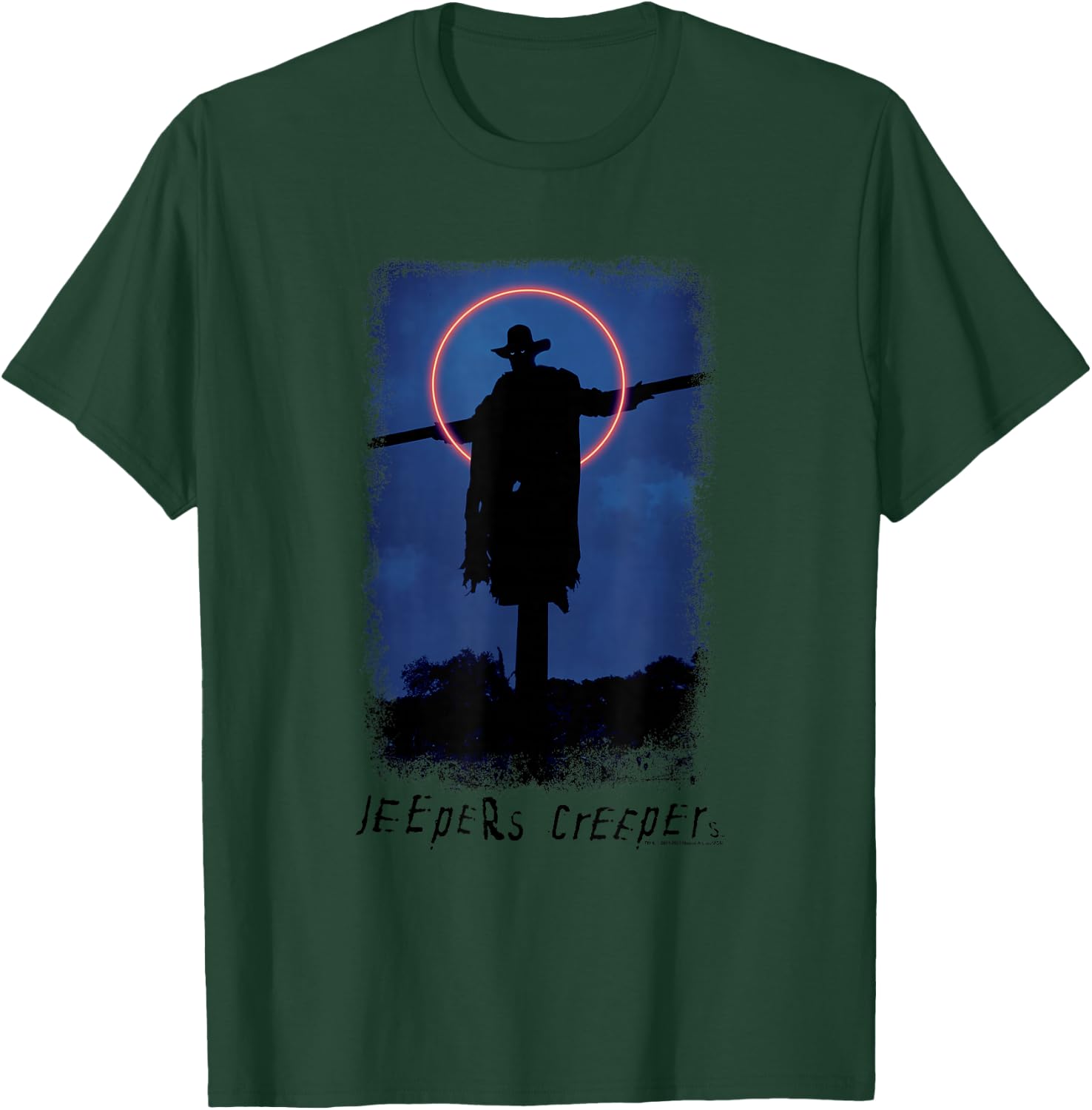 Jeepers Creepers Halloween Vintage Not My Scarecrow Halo T-Shirt - T-Shirt | Forest