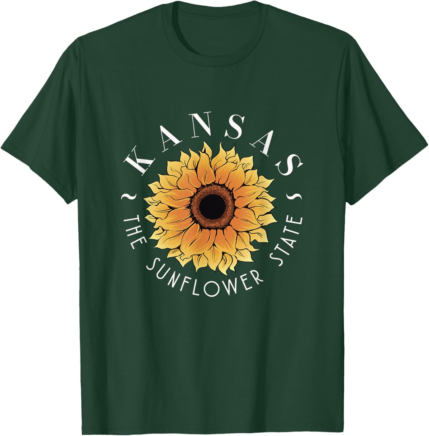 Kansas The Sunflower State | America USA | Kansasian T-Shirt - T-Shirt | Forest