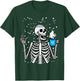 Hanukkah Skeleton Coffee Peace Chanukah Men Women Kids Youth T-Shirt - T-Shirt | Forest