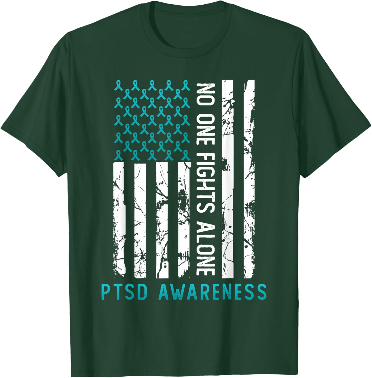 PTSD Post Traumatic Stress Disorder Awareness Support T-Shirt - T-Shirt | Forest