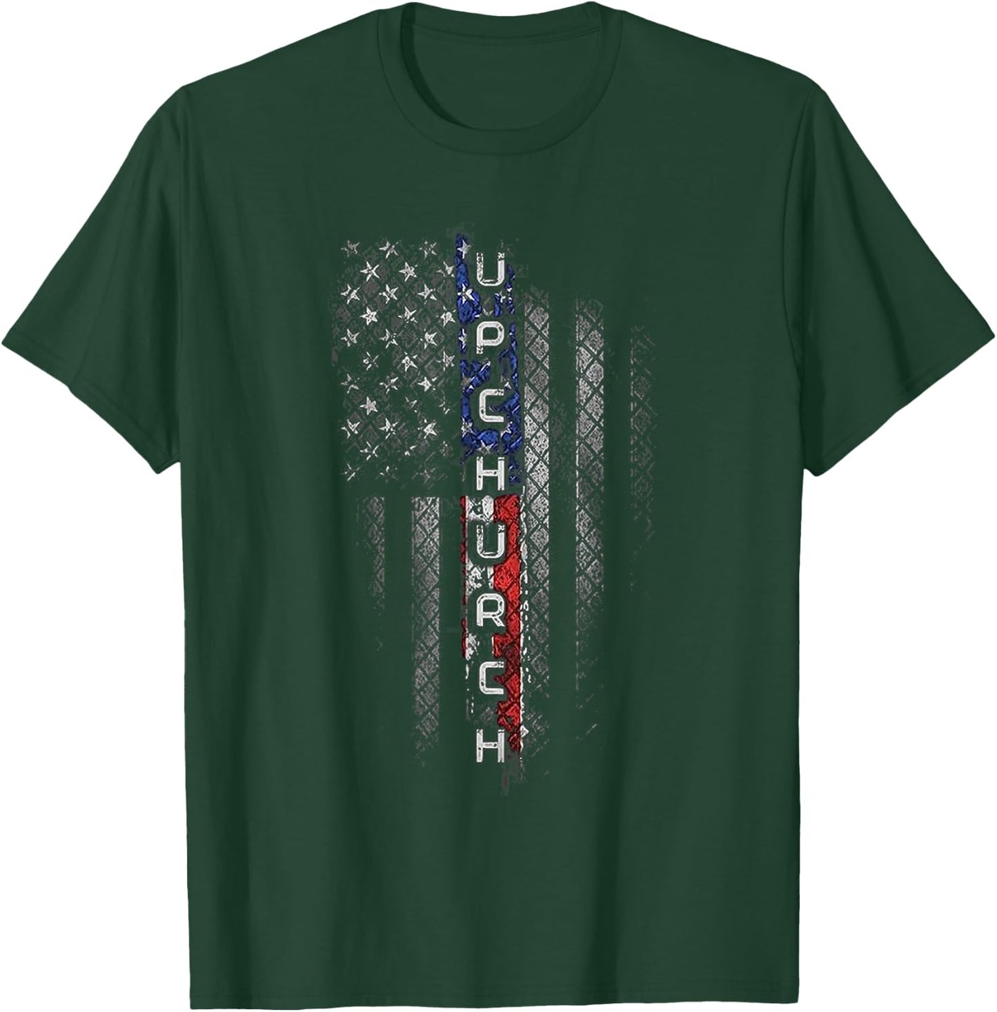 Upchurch Family American Flag T-Shirt - T-Shirt | Forest