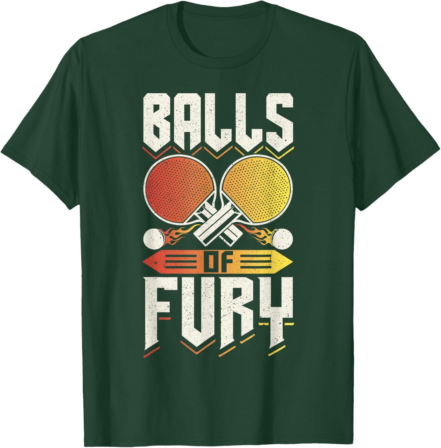 Fury Table Tennis Balls T-Shirt - T-Shirt | Forest