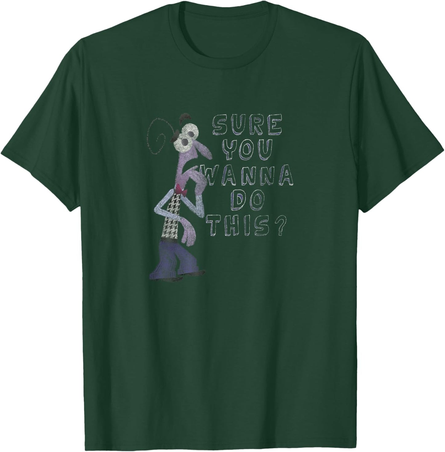 Disney Pixar Inside Out Sure You Wanna Do This Fear Logo T-Shirt - T-Shirt | Forest