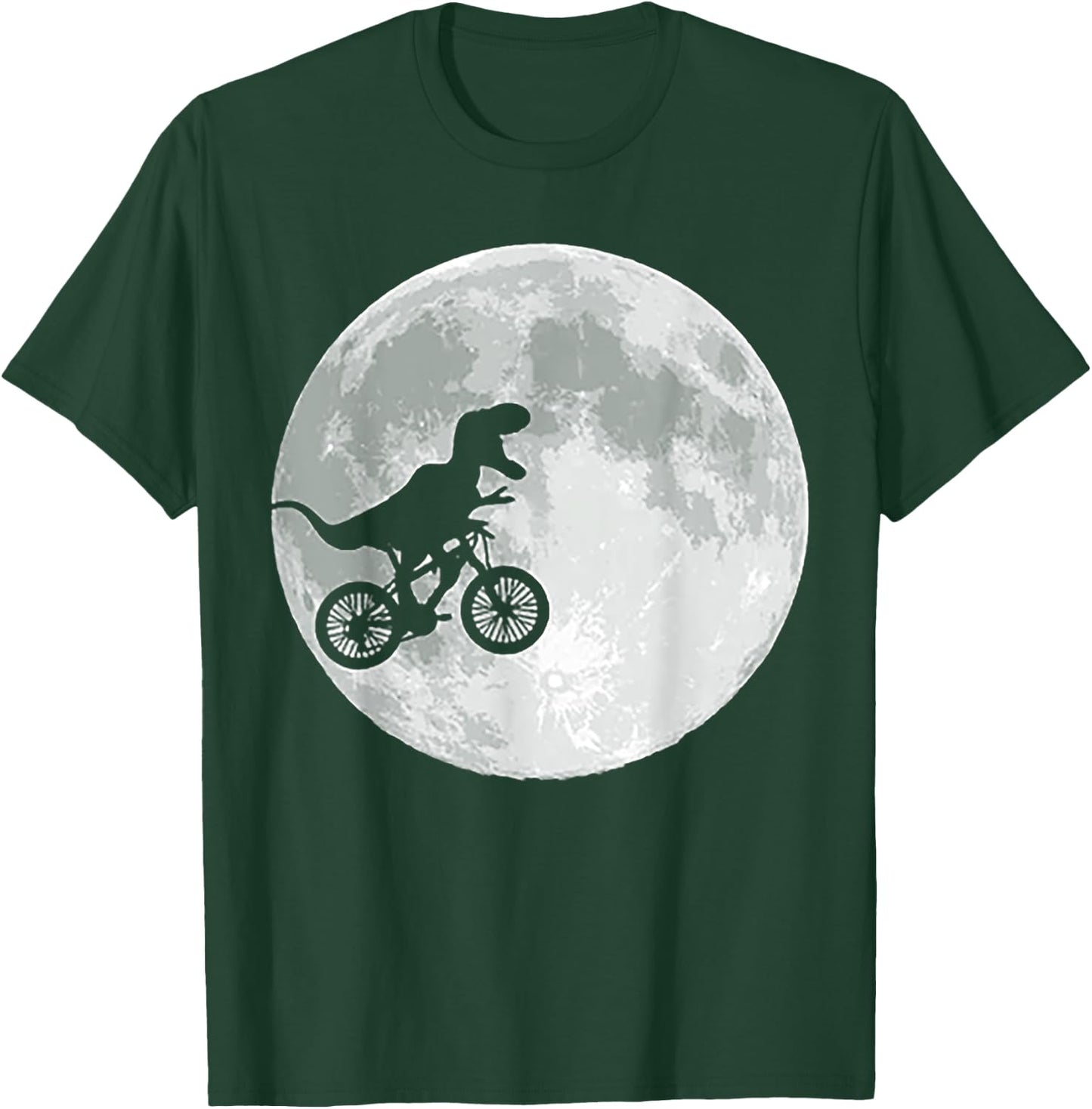 Dinosaur Bike and Moon T-Shirt - T-Shirt | Forest