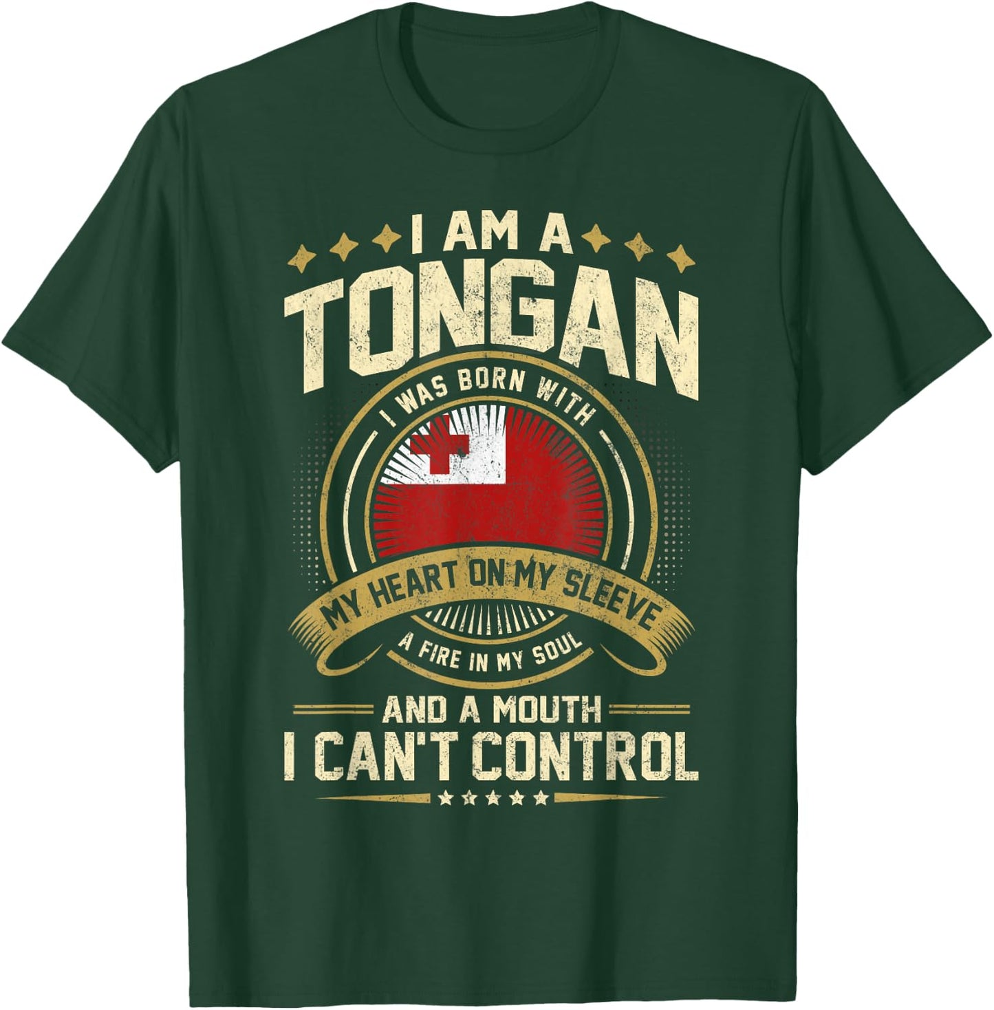 Tonga Funny Quote Tongan Vintage T-Shirt - T-Shirt | Forest