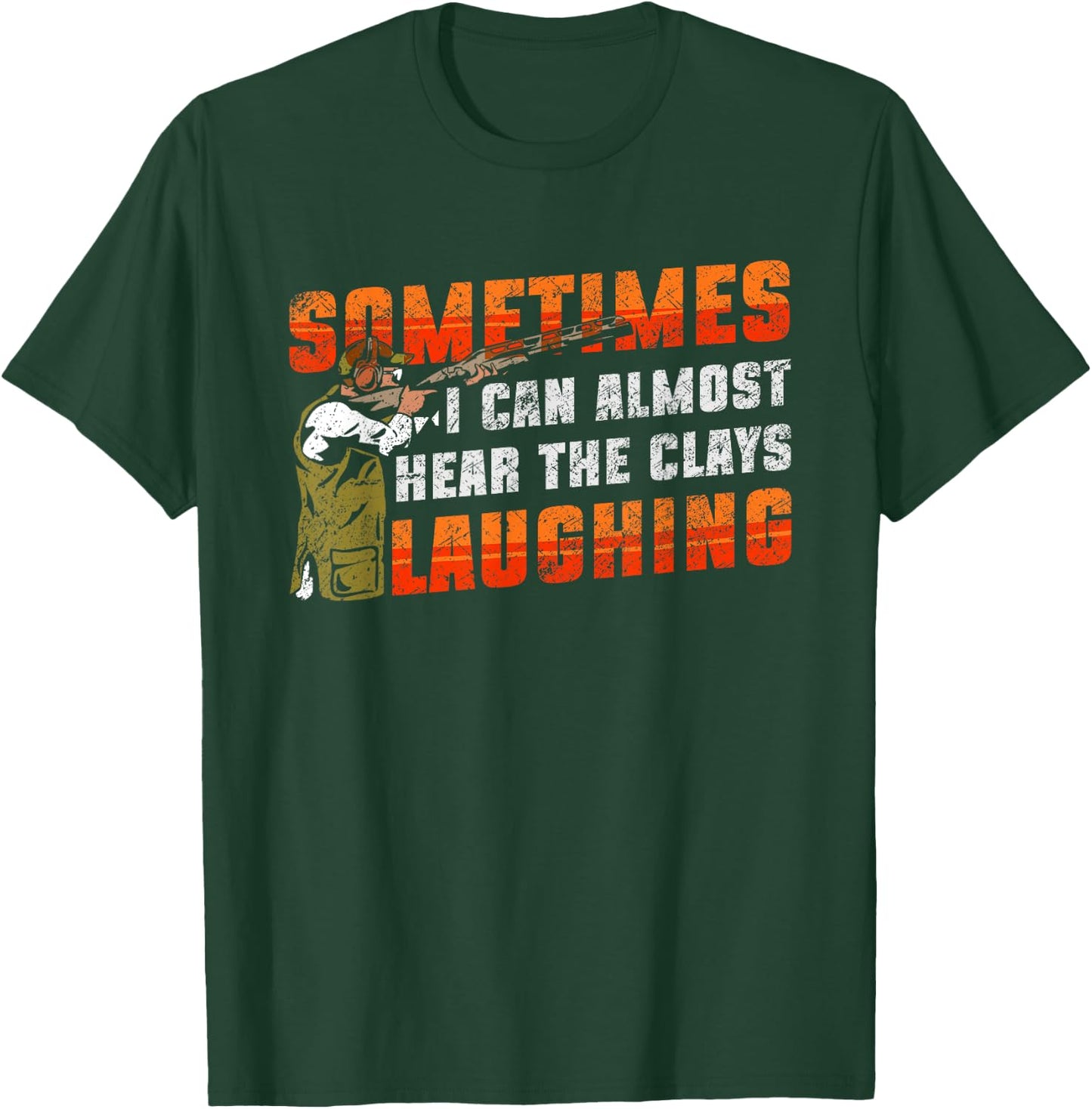 Clay Skeet Shooting Trap Shooting Clay Pigeon Funny T-Shirt - T-Shirt | Forest