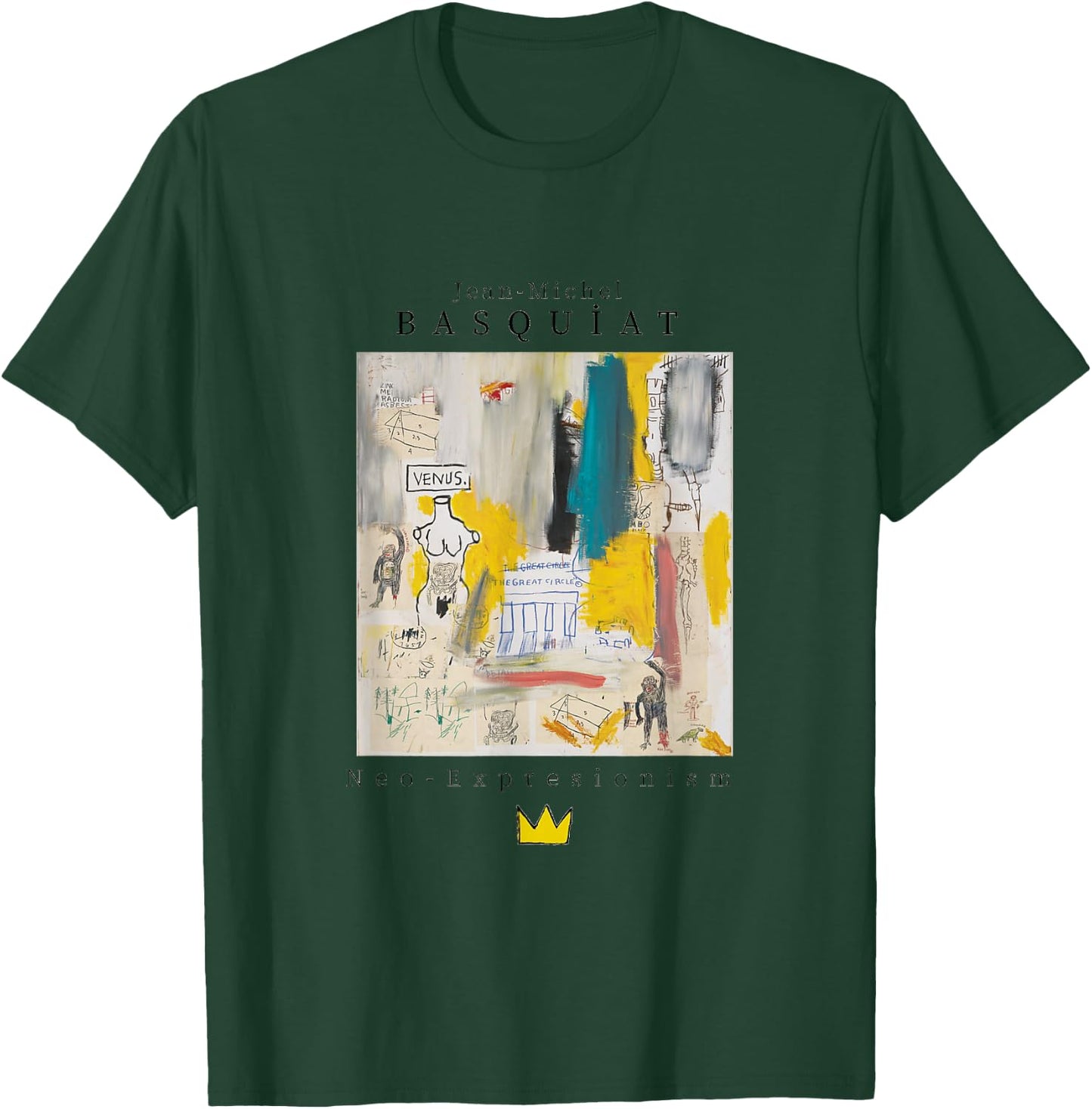 Urban, Streetwear, Graphics, Basquiat, Art, Abstract T-Shirt - T-Shirt | Forest