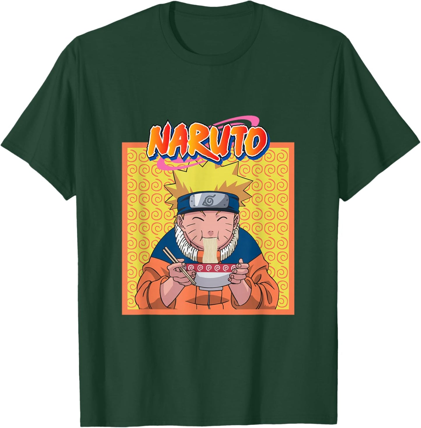 Naruto Eating Ramen T-Shirt - T-Shirt | Forest