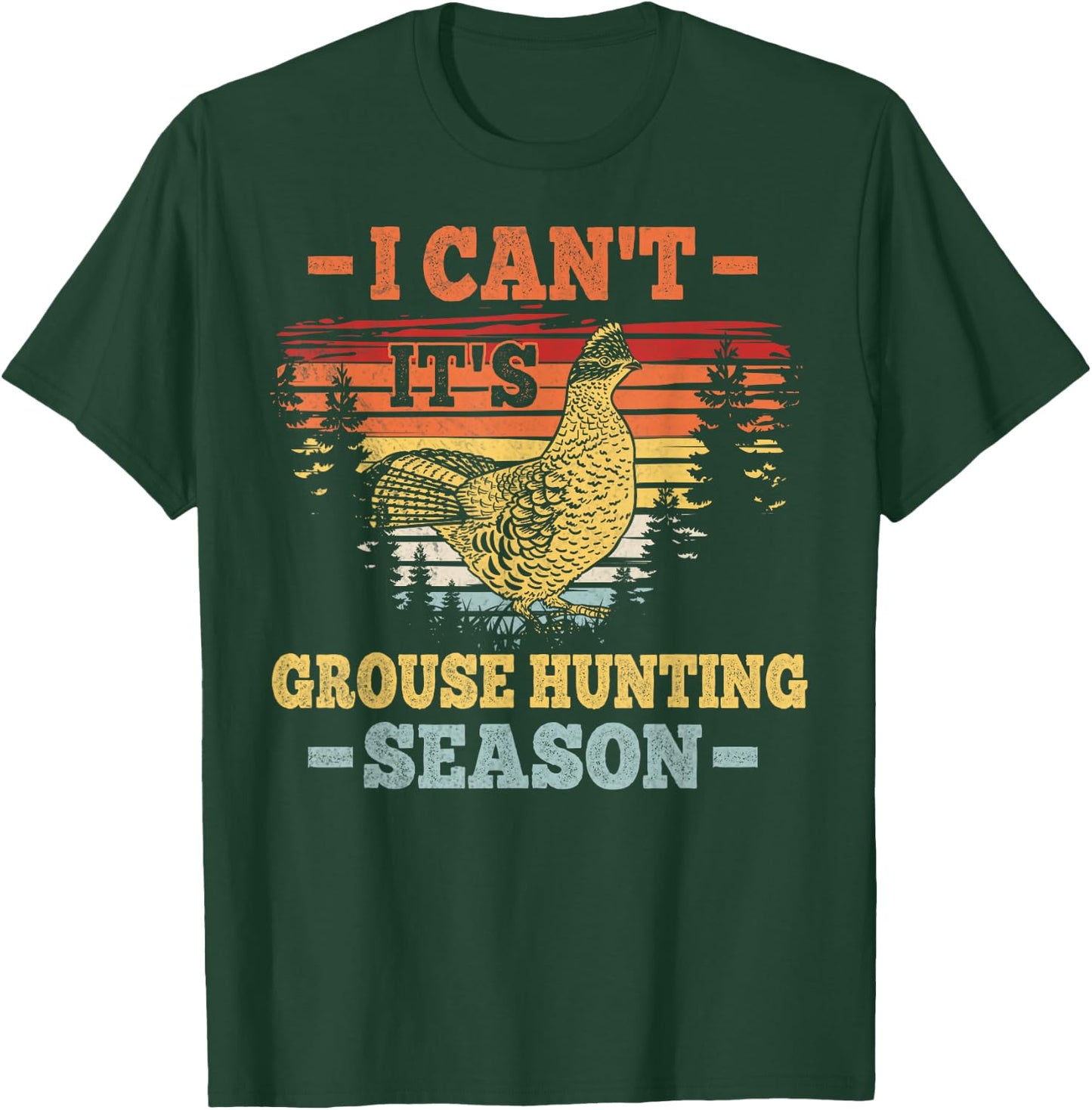 Ruffed Grouse Hunting Design for a Ruffed Grouse hunter T-Shirt - T-Shirt | Forest