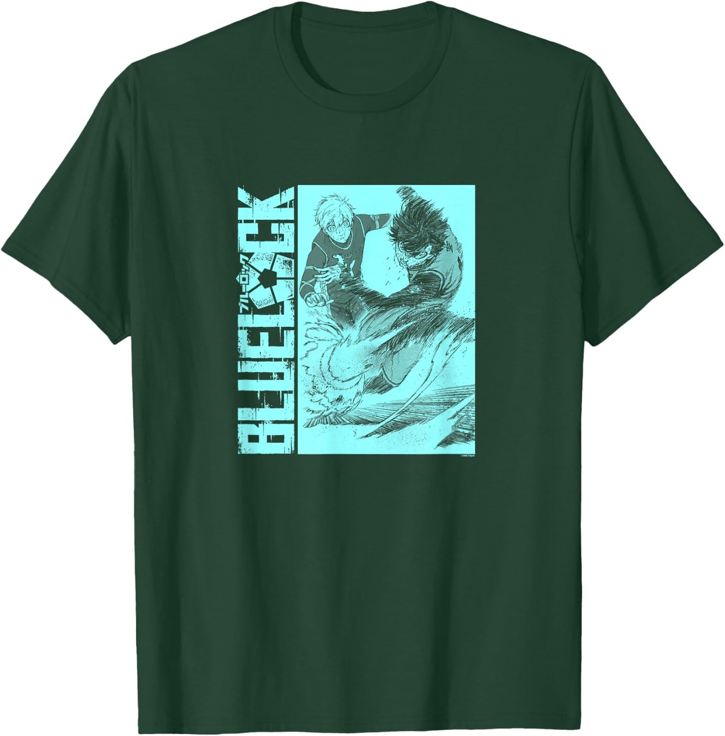 Blue Lock Yoichi Isagi and Seishiro Nagi Scoring A Goal Logo T-Shirt - T-Shirt | Forest