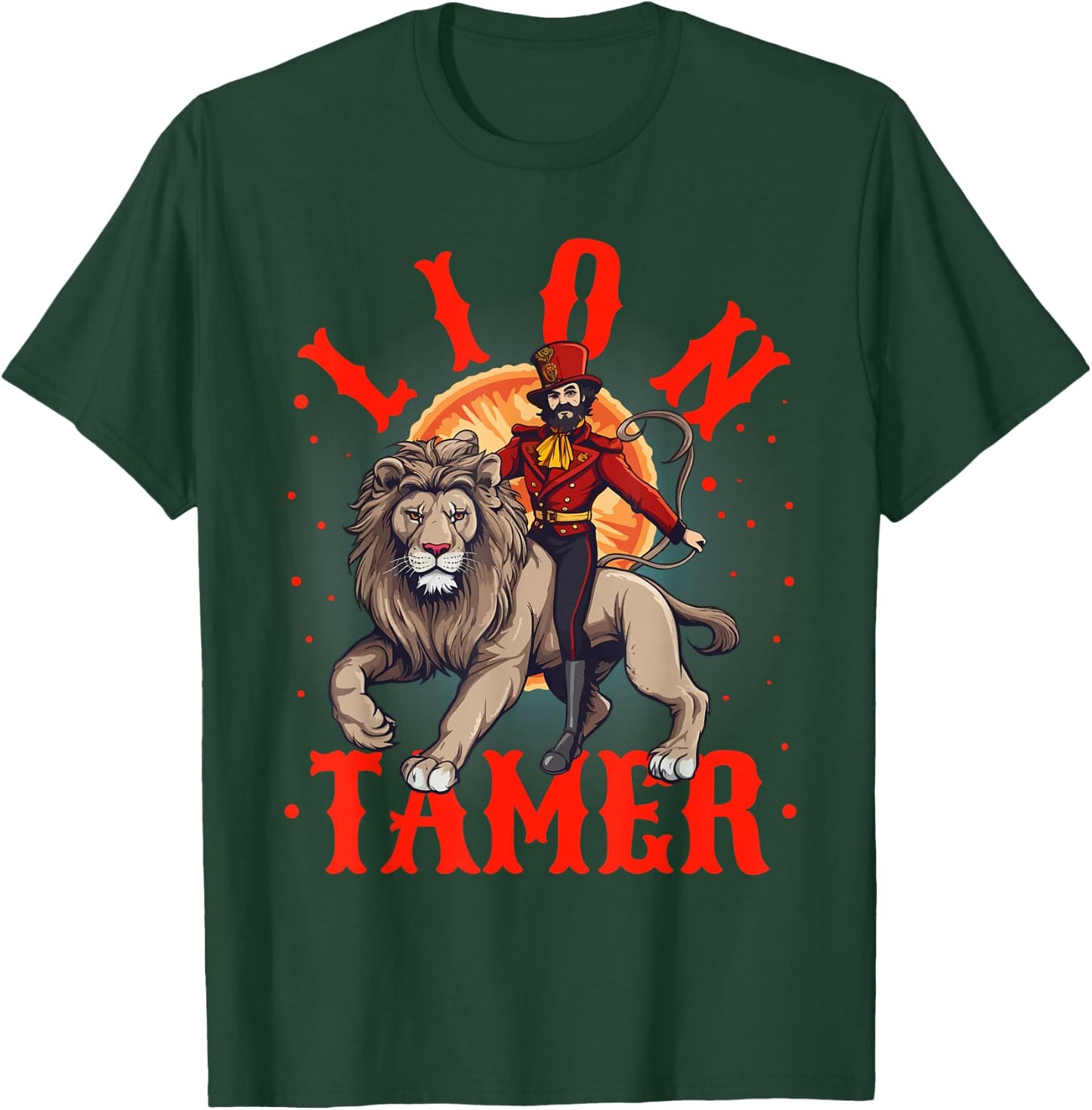 Lion Tamer Costume Ringmaster Costume Halloween T-Shirt - T-Shirt | Forest