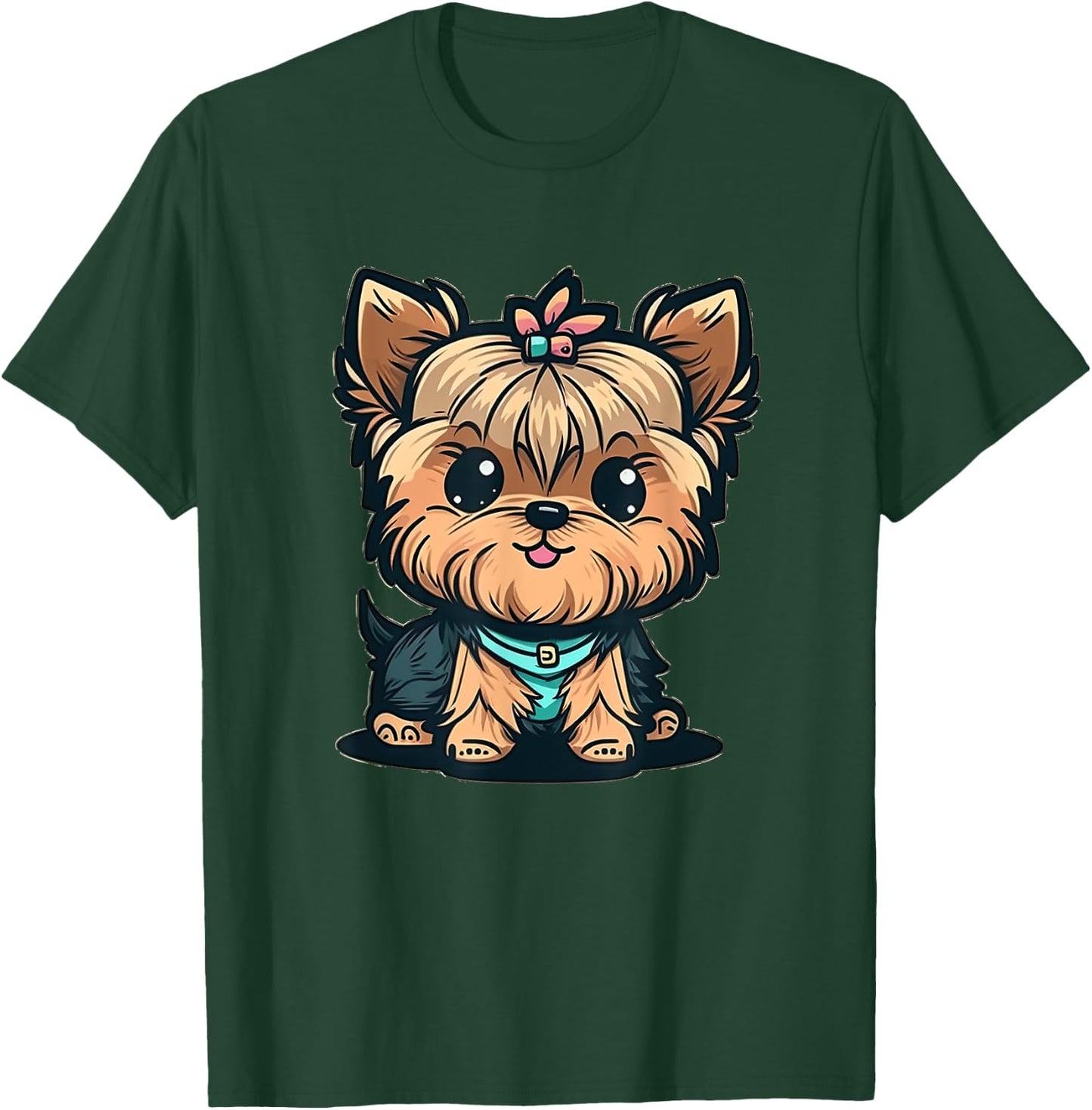 Funny Yorkshire Terrier Cute Puppy T-Shirt - T-Shirt | Forest