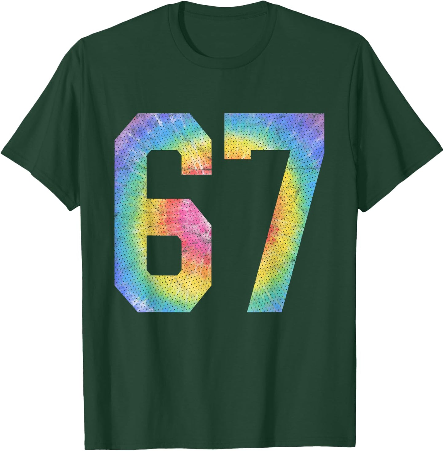 Number 67 Numbered Uniform Sports Team Jersey 67th Birthday T-Shirt - T-Shirt | Forest