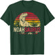 Noah Saurus Funny Personalized Dinosaur T Rex Name Boys Gift T-Shirt - T-Shirt | Forest