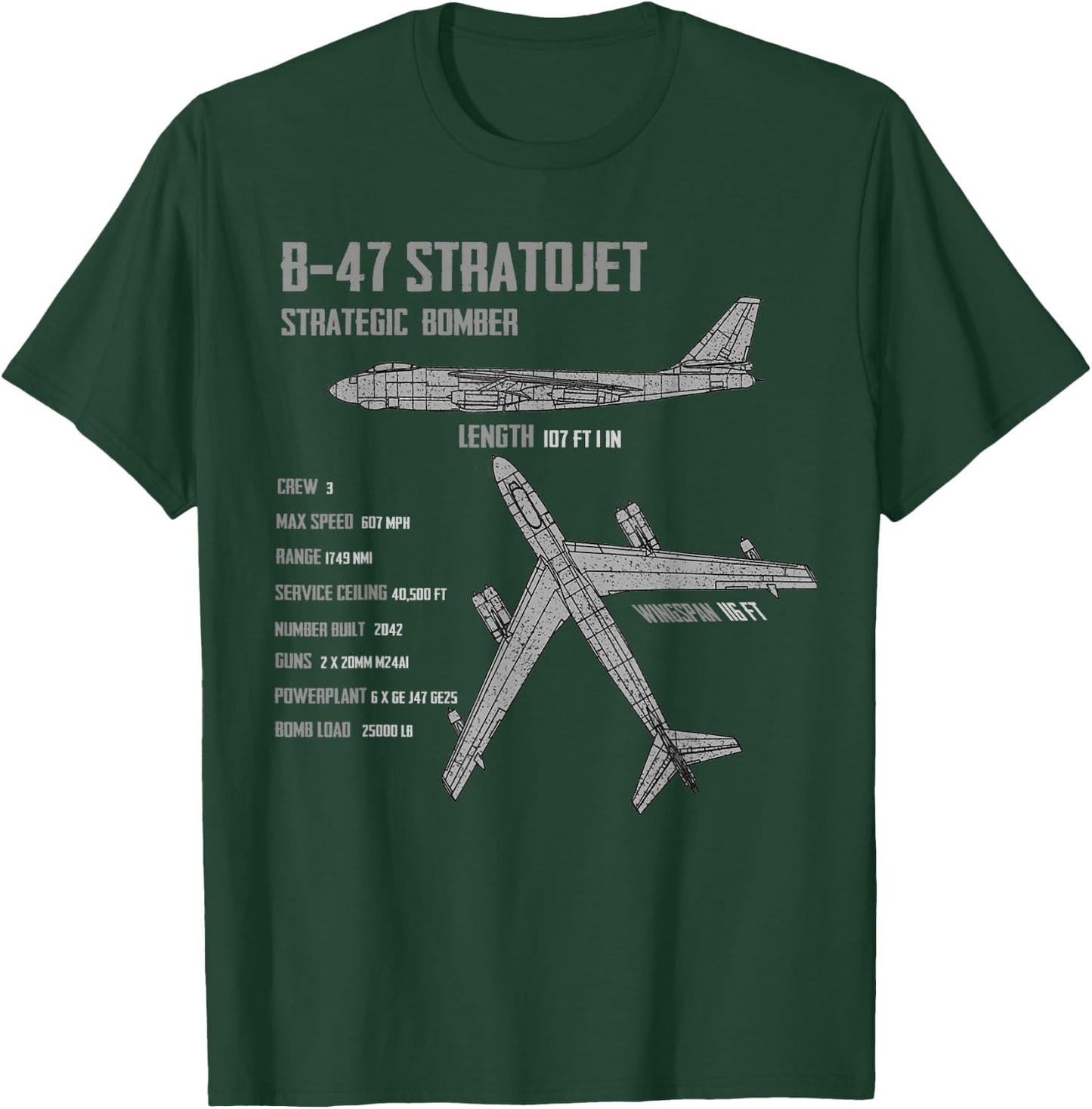 B-47 Stratojet T-Shirt - T-Shirt | Forest