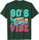 90s Vibe Vintage 1990s Music 90s Costume Party Men Women T-Shirt - T-Shirt | Forest