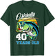 Ofishally 40 Years Old Fisherman 40th Birthday Fishing T-Shirt - T-Shirt | Forest