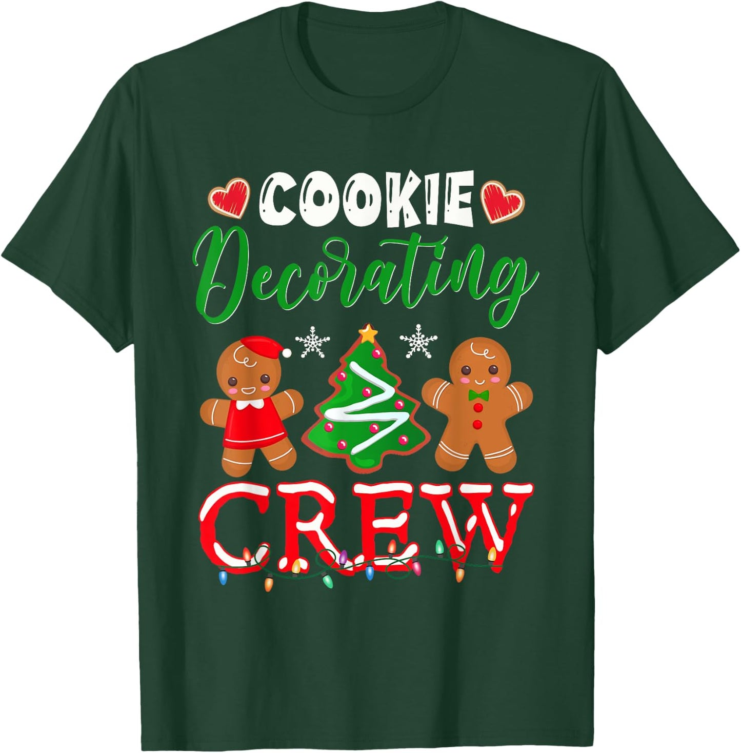 Cookie Decorating Crew Christmas Baker T-Shirt - T-Shirt | Forest