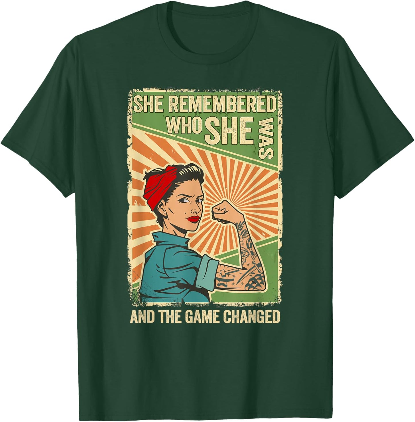She Remembered Who She Was And The Game Changed T-Shirt - T-Shirt | Forest