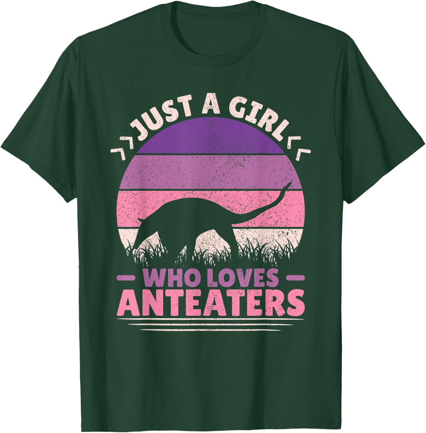 Just A Girl Who Loves Anteaters Animal Lover Girls Anteater T-Shirt - T-Shirt | Forest