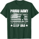 Proud Army Step Dad USA Flag Retro Vintage Military Pride T-Shirt - T-Shirt | Forest