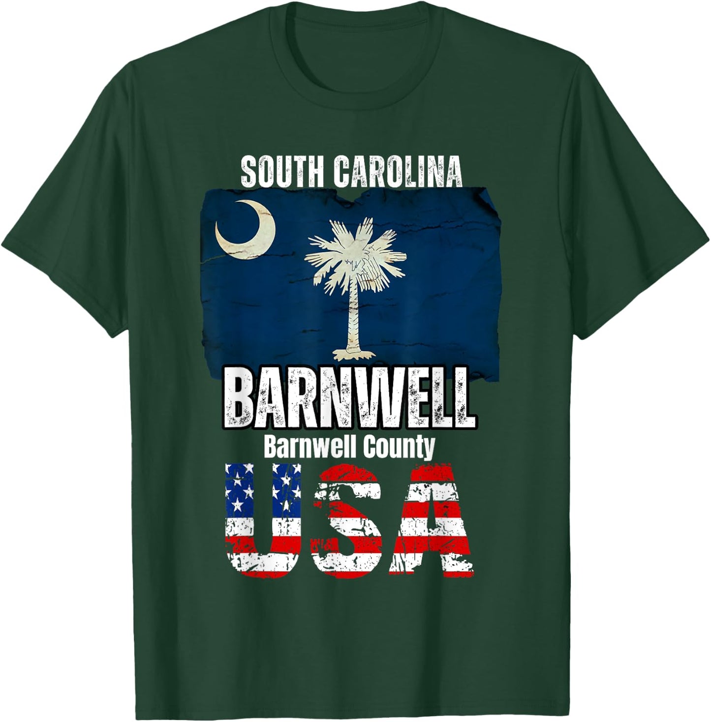 Barnwell South Carolina SC Barnwell County Souvenir T-Shirt - T-Shirt | Forest