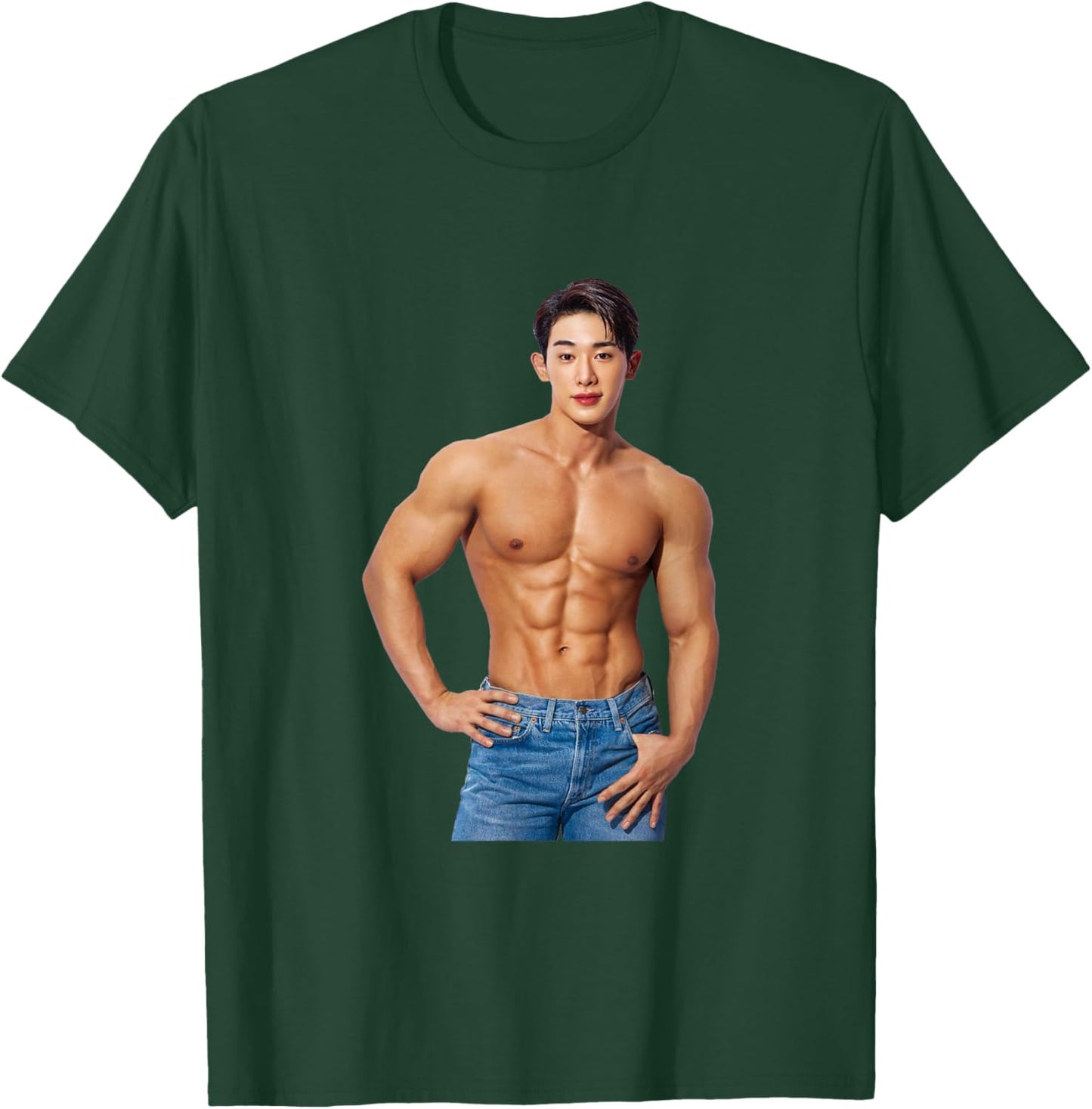 Wonho Sexy Muscle Daddy Korean Hunk Abs Solo Artist Idol T-Shirt - T-Shirt | Forest