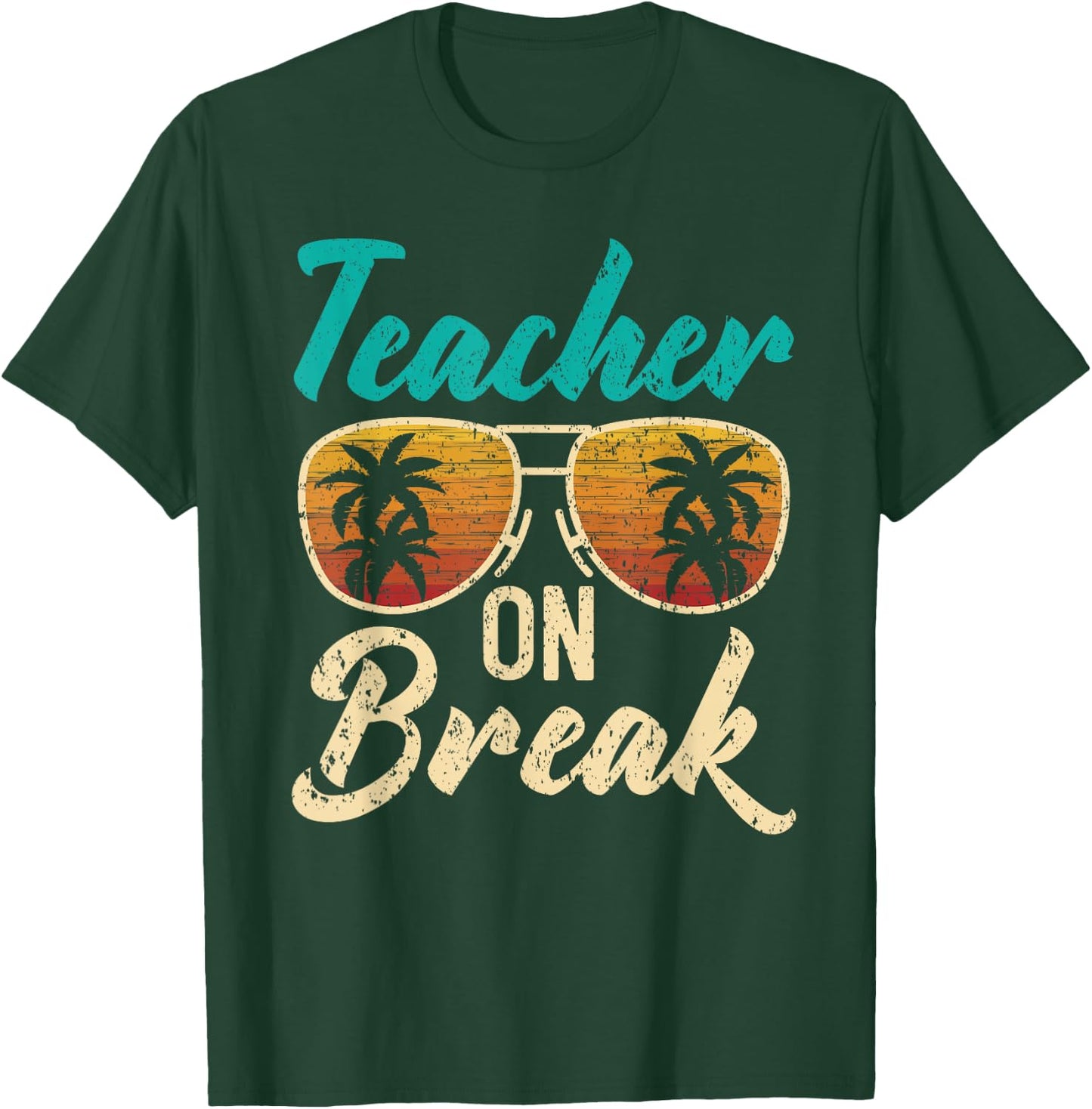 Teacher On Break Summer Vacation Beach Spring Break Women T-Shirt - T-Shirt | Forest