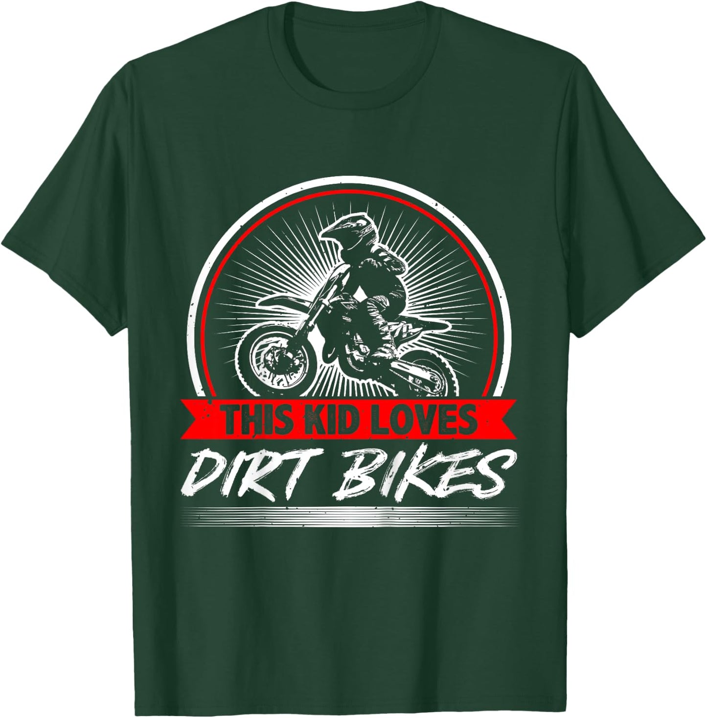 Kids This Kid Loves Dirt Bikes Motocross Dirt Bike T-Shirt - T-Shirt | Forest
