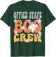 Office Staff Boo Crew Ghost Retro Groovy Halloween T-Shirt - T-Shirt | Forest