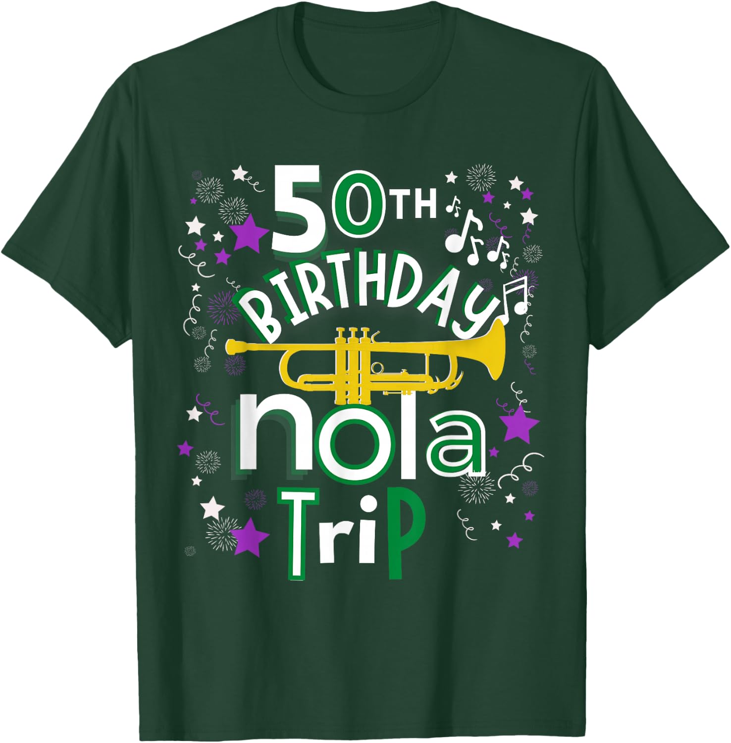 50th Birthday New Orleans Louisiana Trip T-Shirt - T-Shirt | Forest