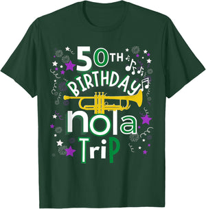 50th Birthday New Orleans Louisiana Trip T-Shirt - T-Shirt | Forest