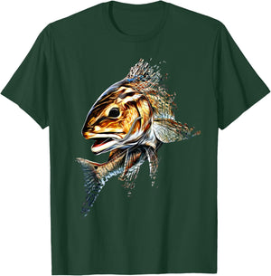 Redfish Fishing Shirt & Gear , Women & Kids Redfish T-Shirt - T-Shirt | Forest