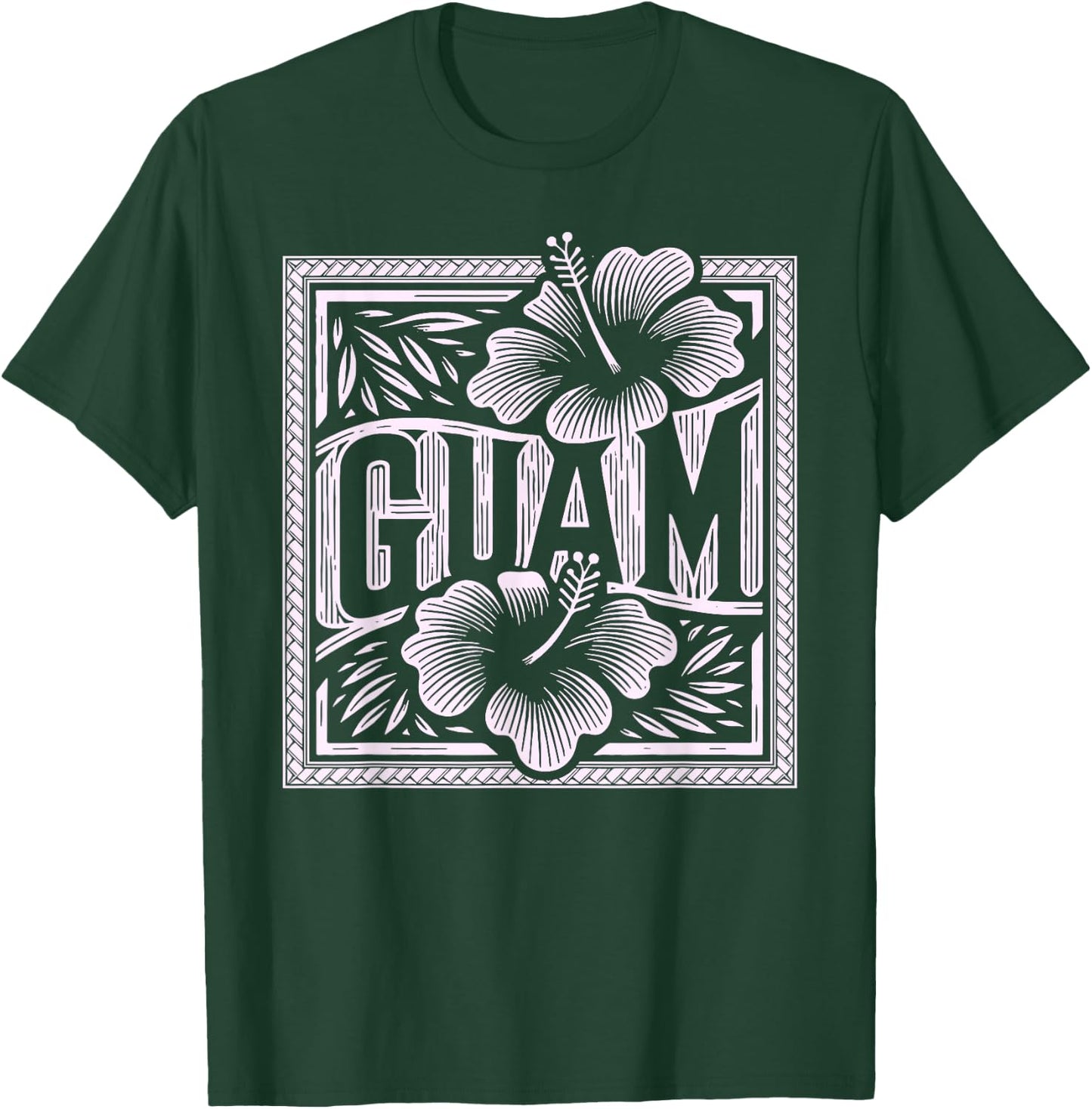Vintage Tribal 671 Guahan Guam T-Shirt - T-Shirt | Forest