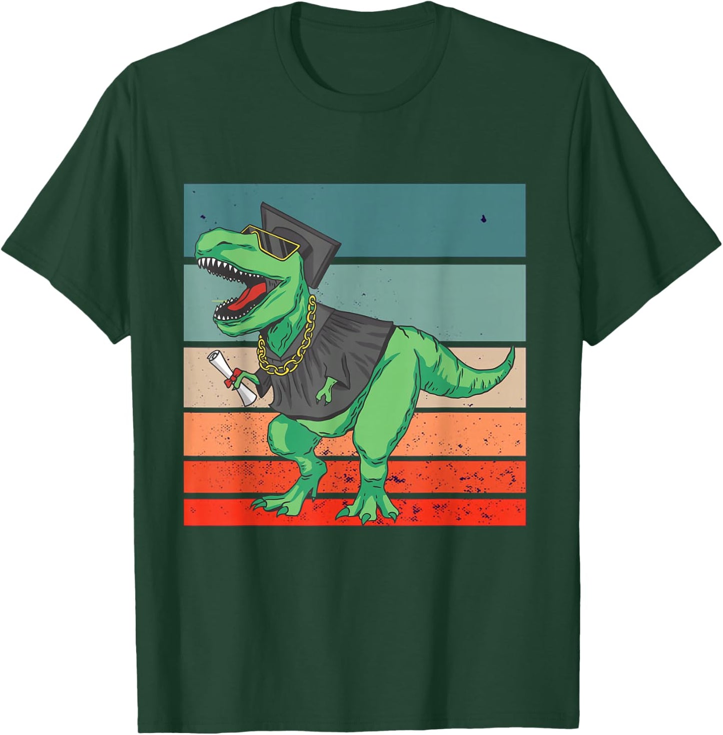 Dinosaur Graduation T-Rex perfect graduation Prehistoric T-Shirt - T-Shirt | Forest