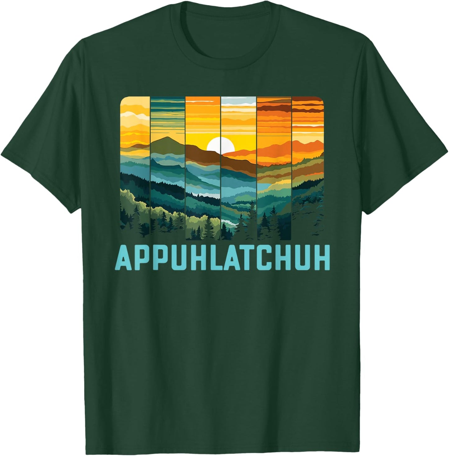 App Uh Latch Uh Appalachian Mountains Art T-Shirt - T-Shirt | Forest