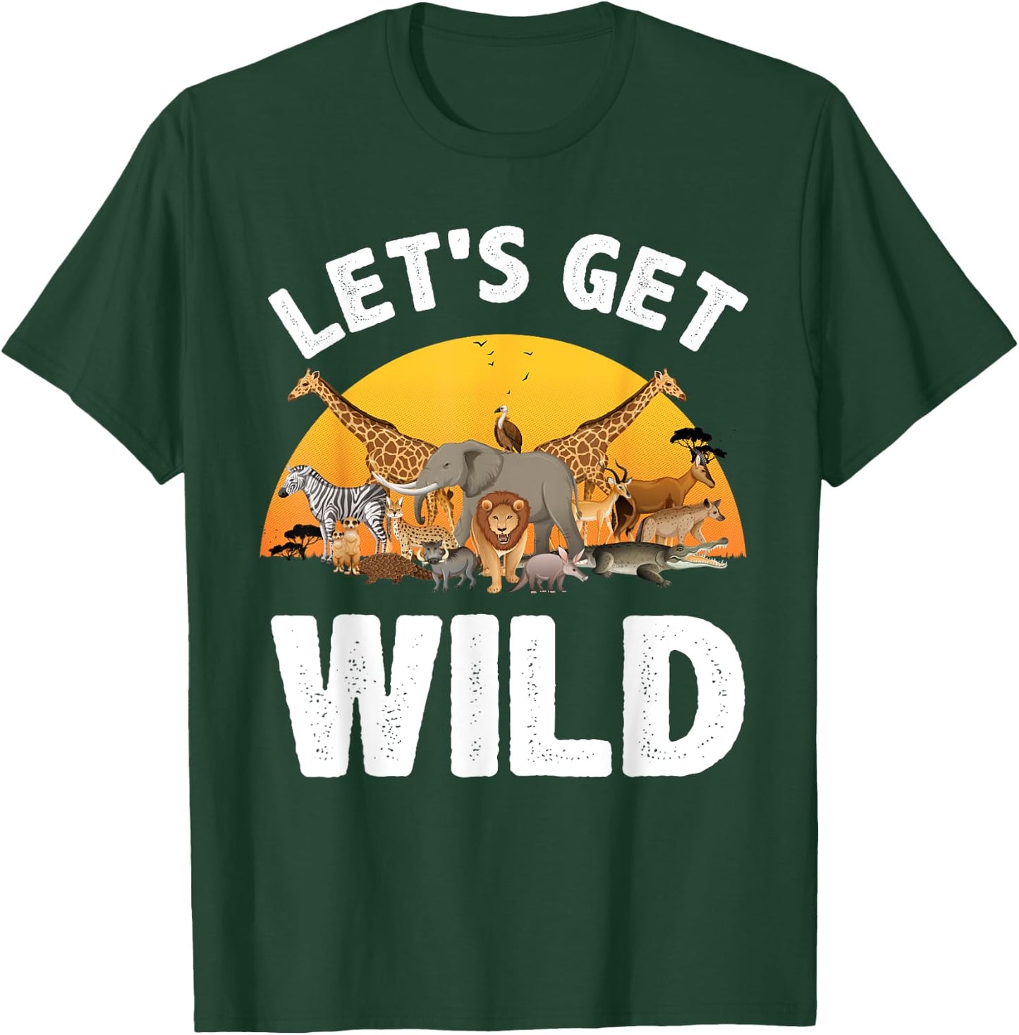 Funny Safari Design Women Kids Safari Animal Lovers T-Shirt - T-Shirt | Forest
