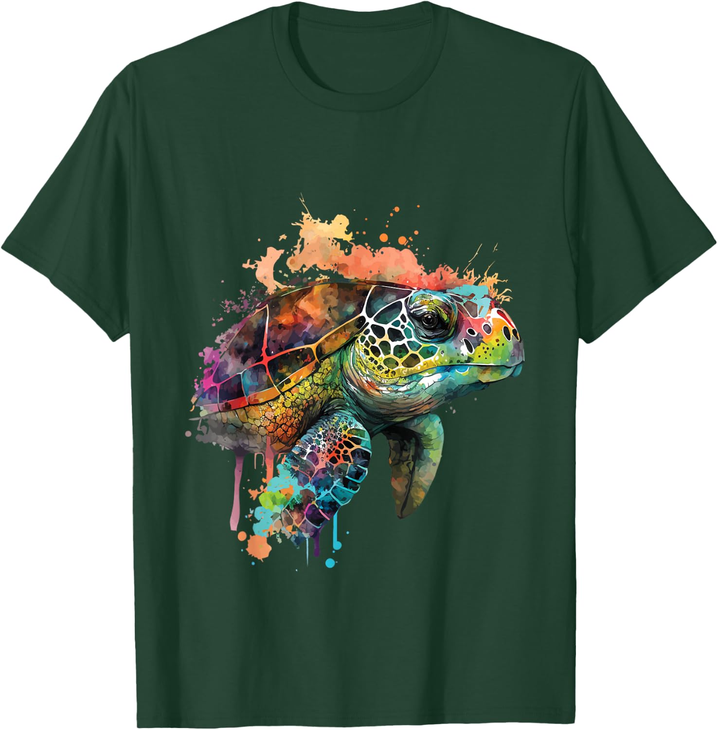 Hawaiian Ethnic Turtle - Beach Ocean Animal Lover Zookeeper T-Shirt - T-Shirt | Forest