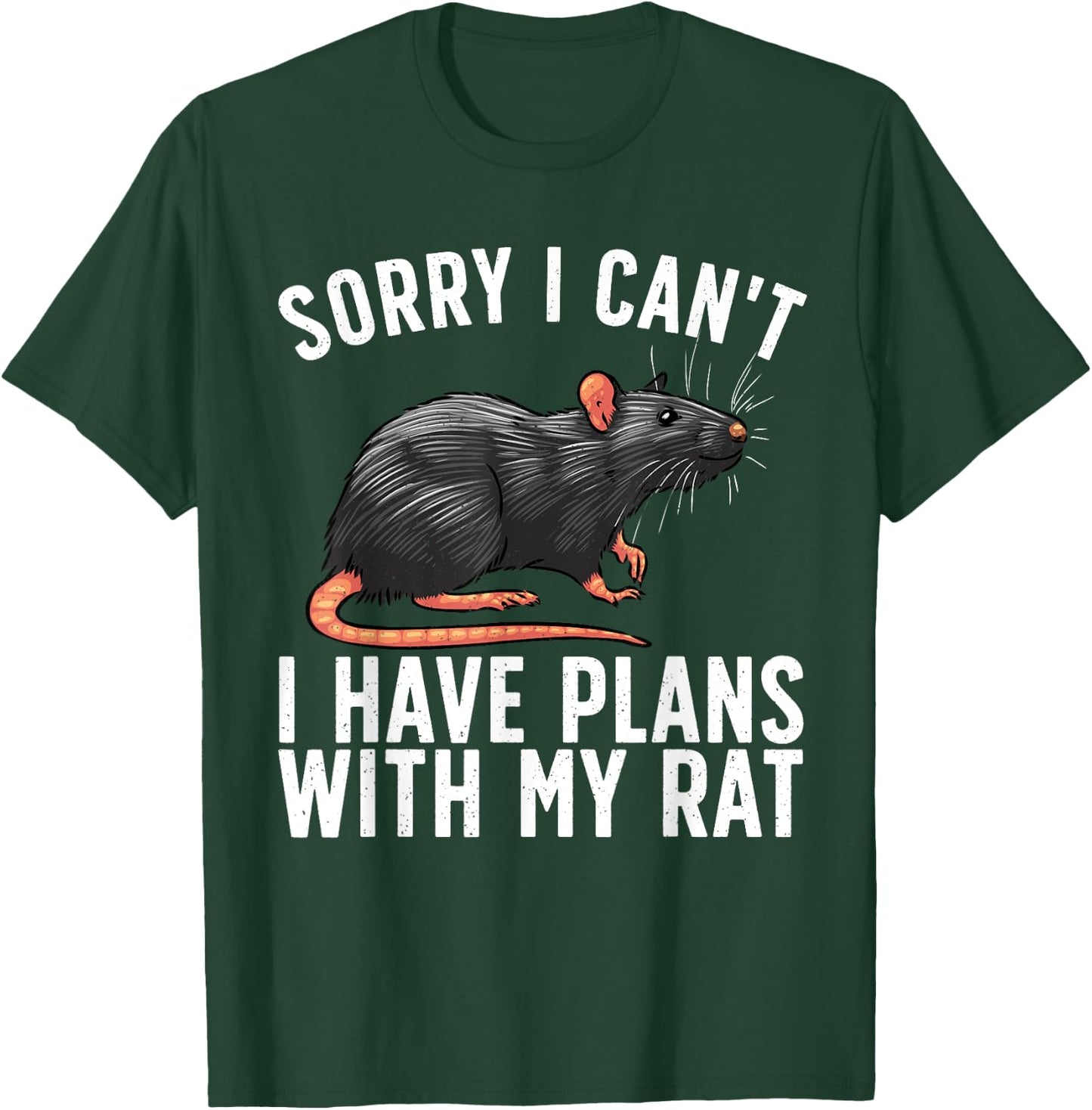 Funny Rat Lover Design Women Mouse Rat Animal Lovers T-Shirt - T-Shirt | Forest