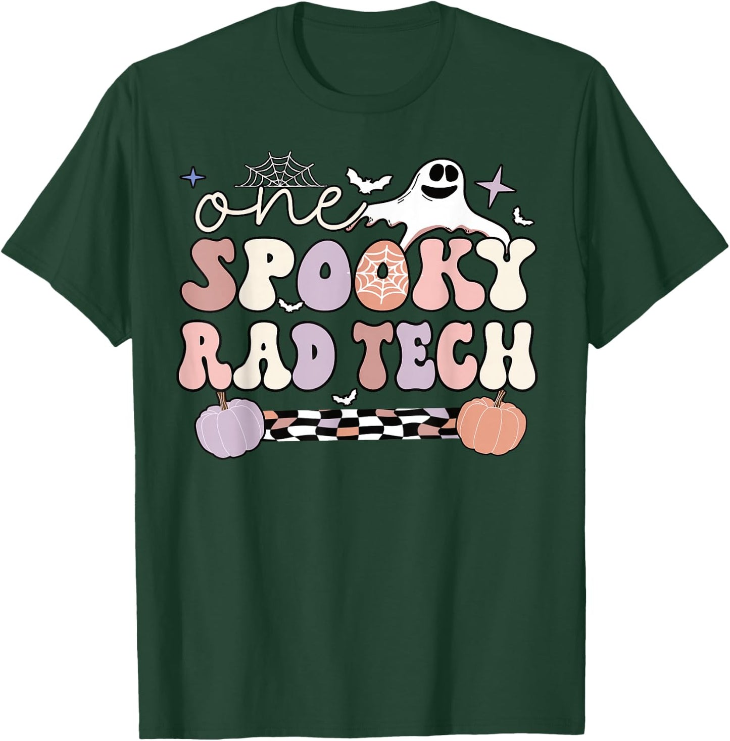 Spooky Radiology Tech Halloween Rad Technologist Rad Tech T-Shirt - T-Shirt | Forest