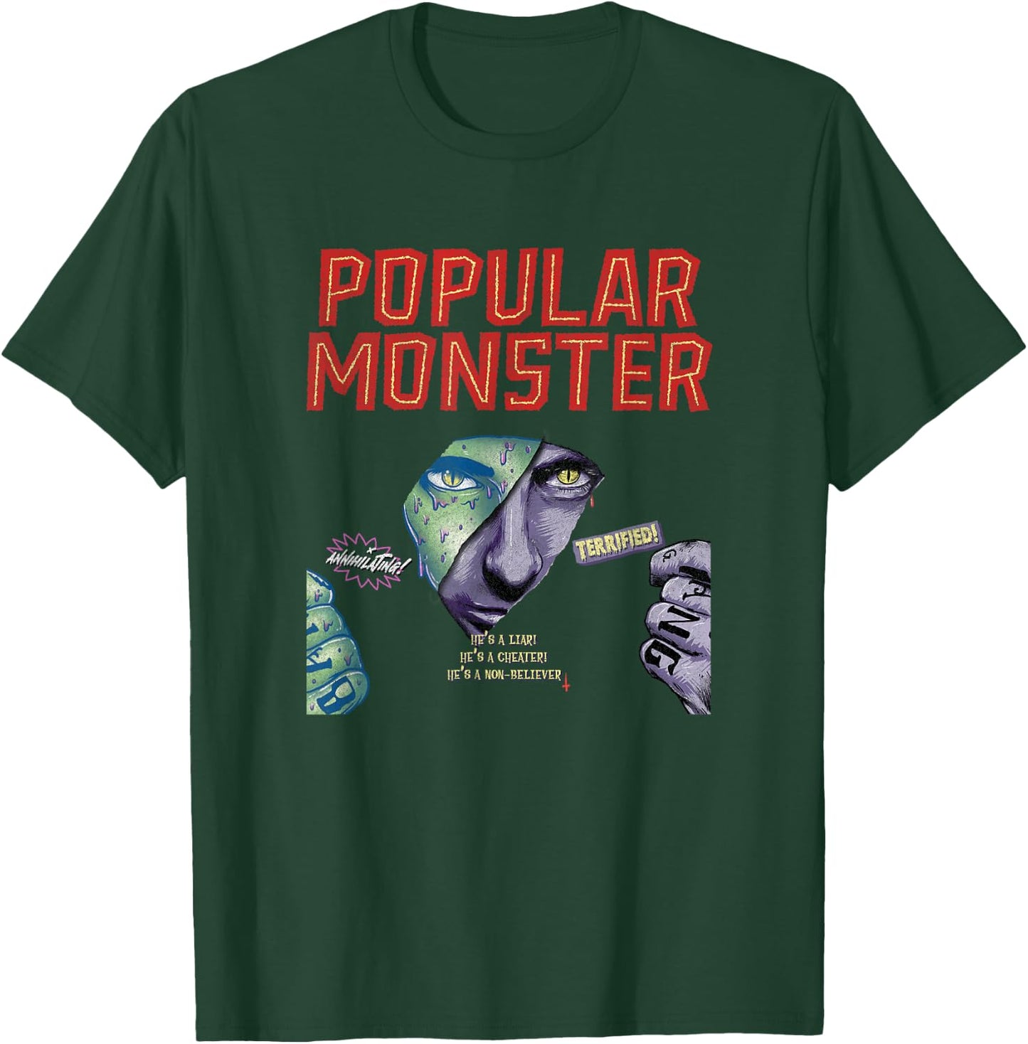 Falling In Reverse - Official Merchandise - Popular Monster T-Shirt - T-Shirt | Forest