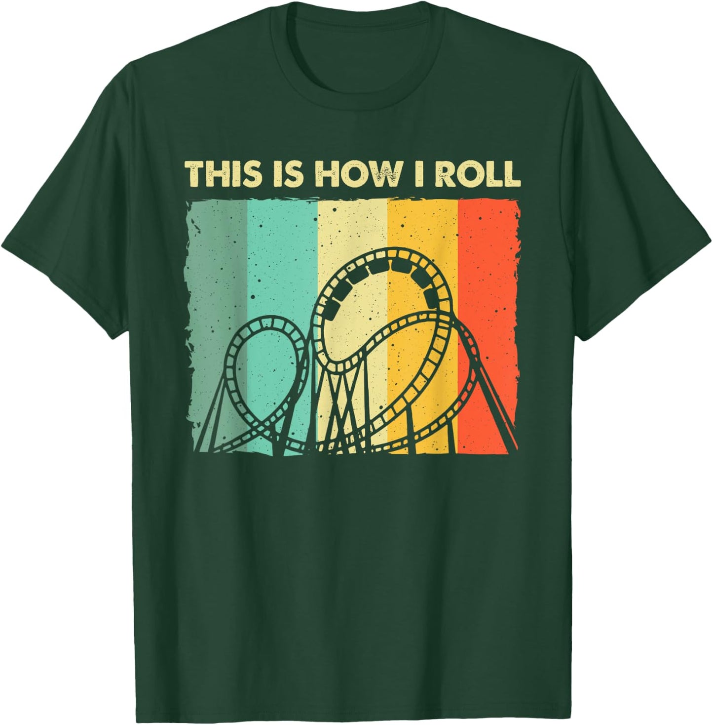 Roller Coaster Art Women Theme Park Roller Coaster T-Shirt - T-Shirt | Forest
