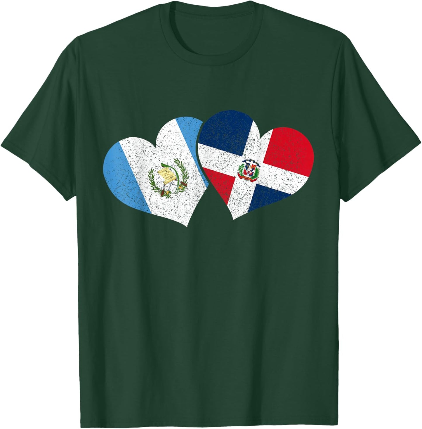 Guatemala Dominican Republic Guatemalan Flag Pride Heritage T-Shirt - T-Shirt | Forest