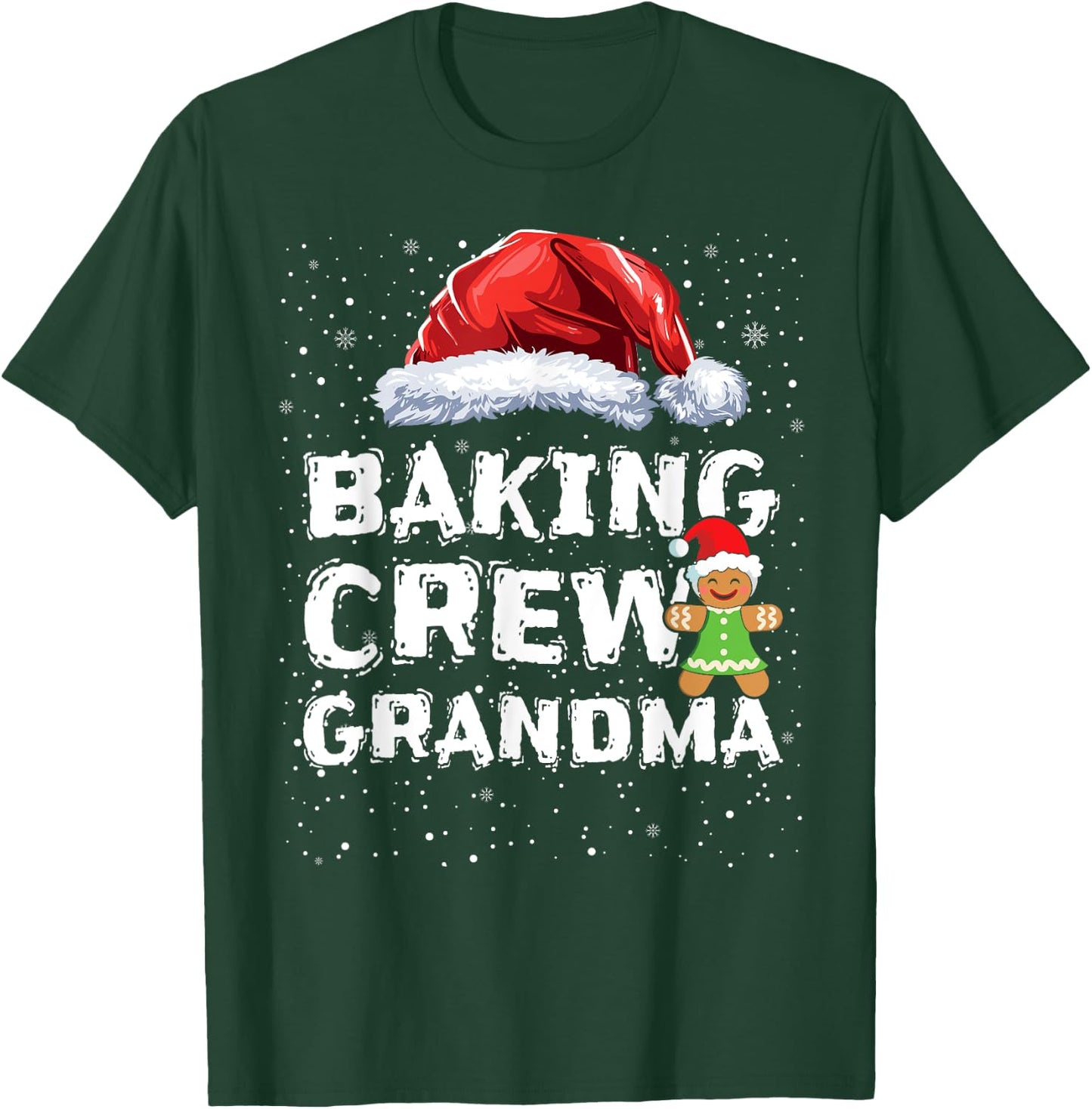 Cookie Baking Crew Shirt Grandma Matching Christmas T-Shirt - T-Shirt | Forest