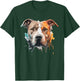 Colorful Splash Art Pitbull Portrait Pit Puppy Pittie Owner T-Shirt - T-Shirt | Forest